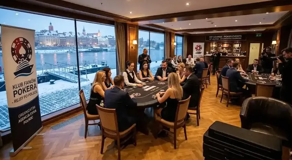 Prywatny stół pokerowy w salonie VIP