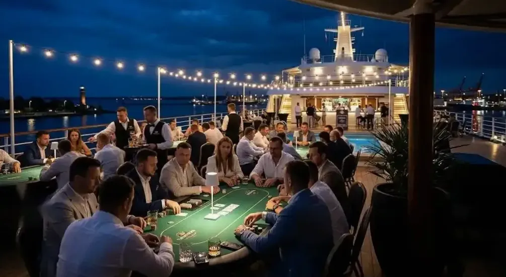 Żetony eventowe na stole